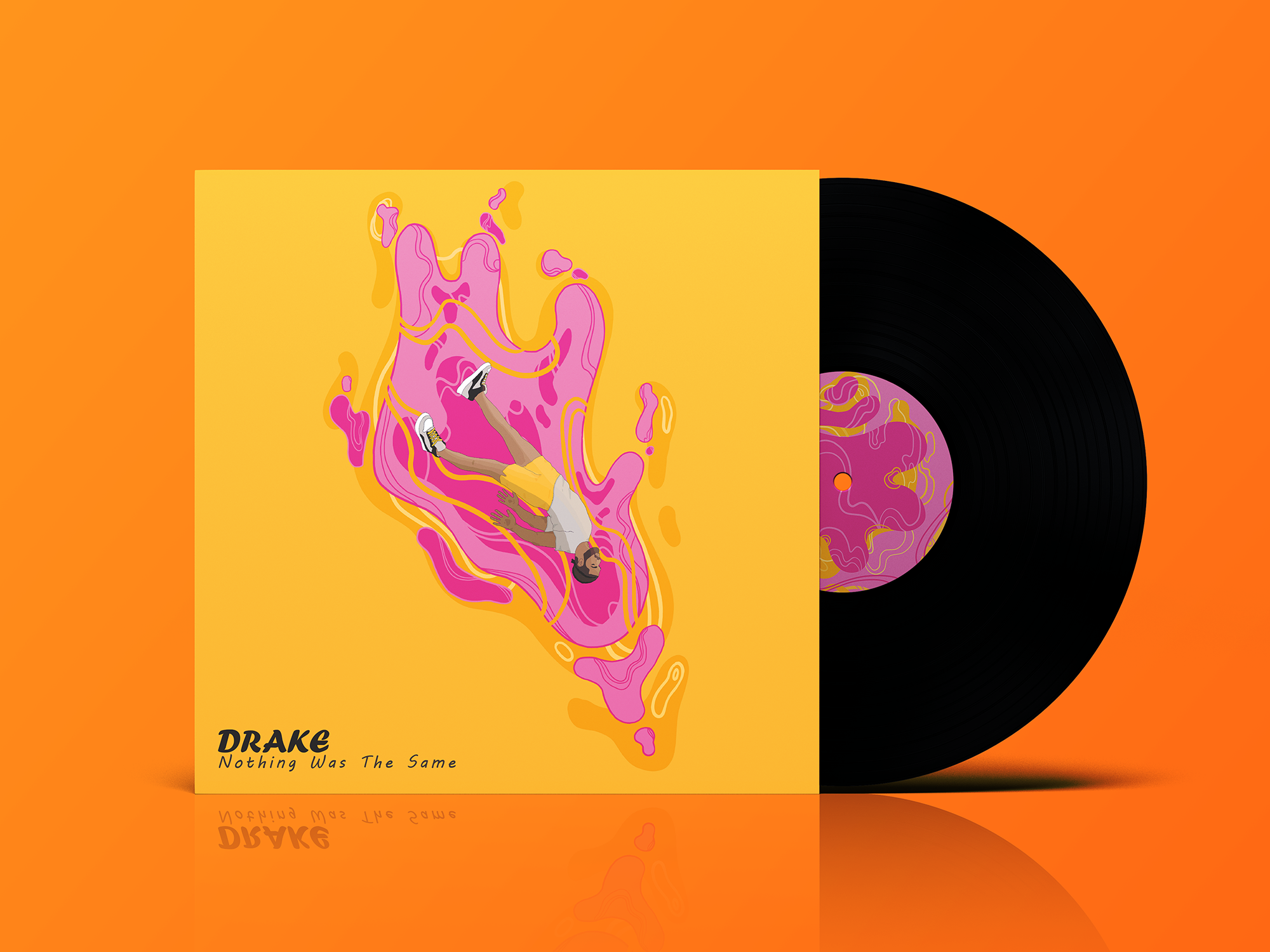 Drake vinyl cover recreated